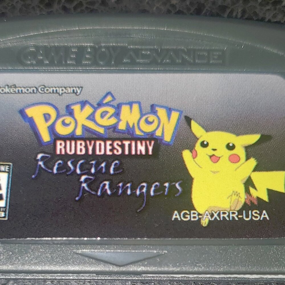 Pokemon Ruby Destiny Rescue Rangers GBA ROM Hack Game Custom Gameboy Advance